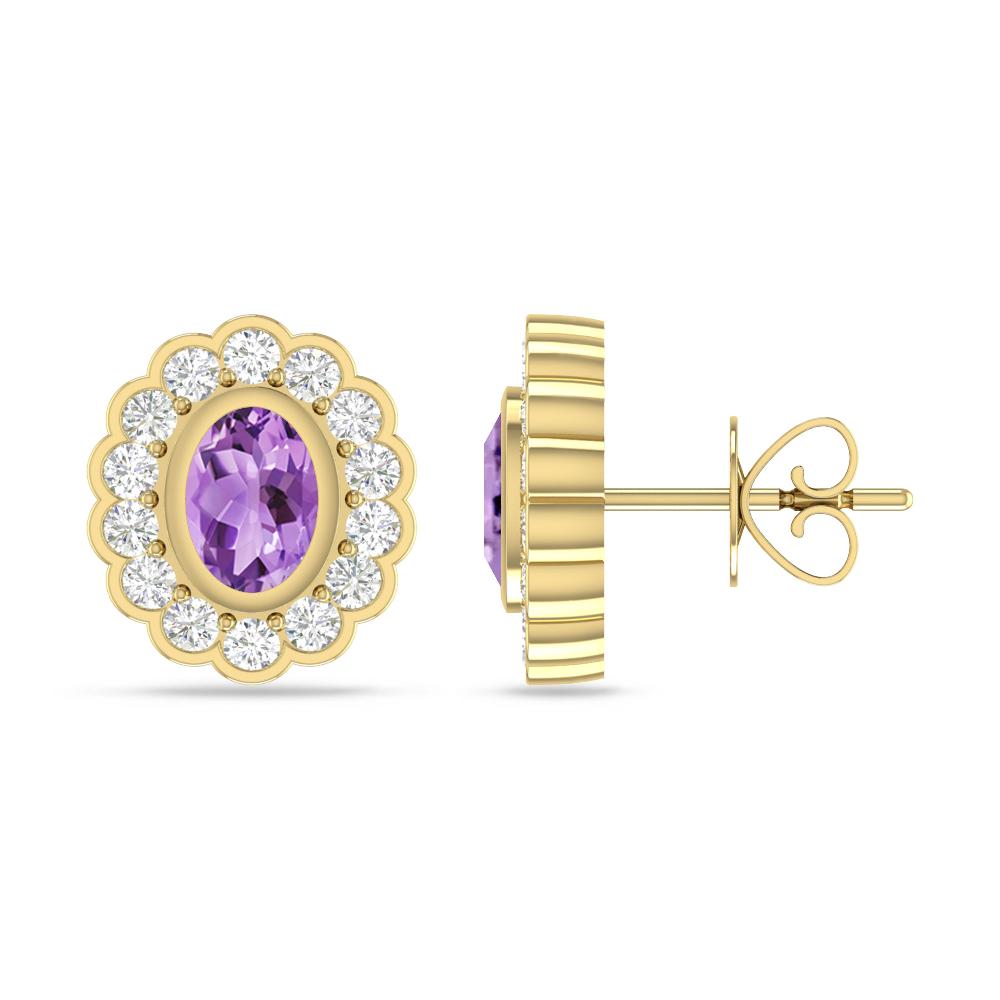 Yellow Gold - Amethyst